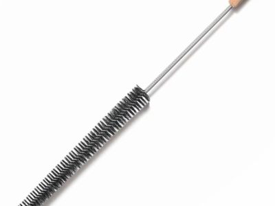 Long Handle Cylindrical Bristle Cleaning Brush for Narrow Spaces, Textiles and Household Use