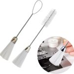 Flexible Wire Loop Lint & Detail Cleaning Brush with Soft Bristles for Household Use