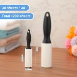 1200-Sheet Extra Sticky Lint Roller Set with Ergonomic Handles
