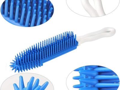 4-in-1 Pet Hair Removal Cleaning Kit with Floor Scraper, Hand Tool, Glove and Accessories