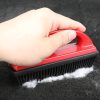 Flexible Silicone Pet Hair Removal Brush with Long Handle for Clothing, Sofas and Bedding