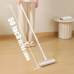 50-Inch Extra Long Handle Lint Roller for Floors, Furniture & Pet Hair