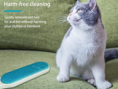 Reusable Flat Fabric Hair Remover Brush for Pet Hair, Lint, Fur and Loose Fibers