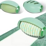 Mint Green Reusable Lint Roller with Protective Cover for Pet Hair & Fabric